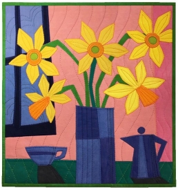 Domestic Bliss: Abstract Applique Still Life