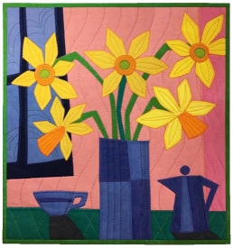 Domestic Bliss: Abstract Applique Still Life Domestic Bliss: Abstract Applique Still Life